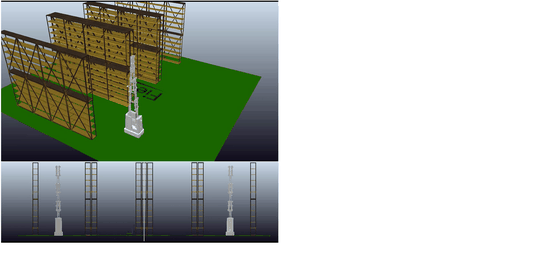 Inventory-inspection robot suspension stabilization simulation clip