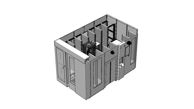 Local delivery robot logistics experiment setup and 2D storage environment